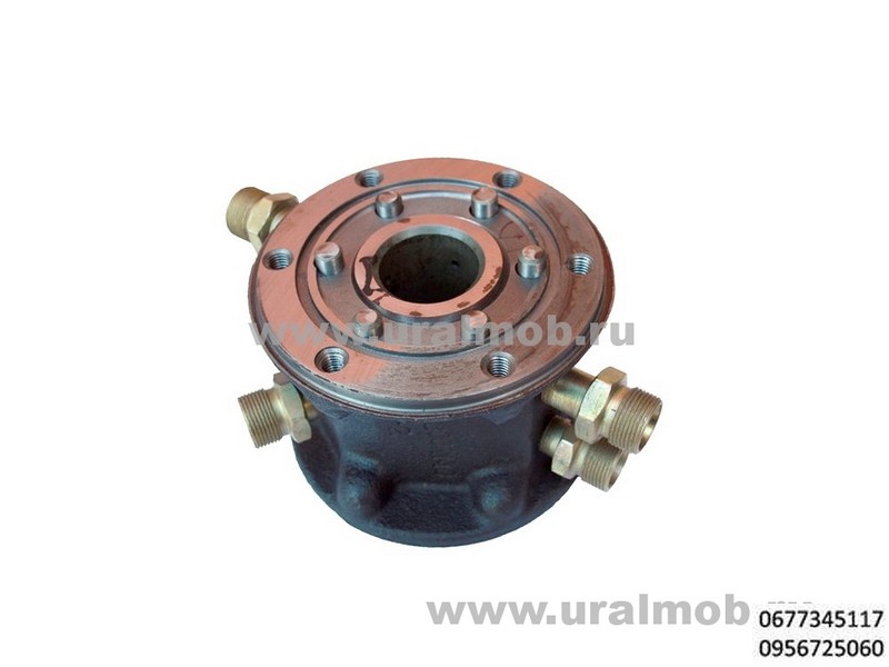 Корпус золотника со штуцерами в сборе урал 375-3430030-10 (клапан управления гидроусилителем руля)